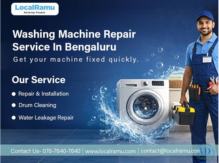 Professional Washing Machine Repair Service in Bengaluru by LocalRamu