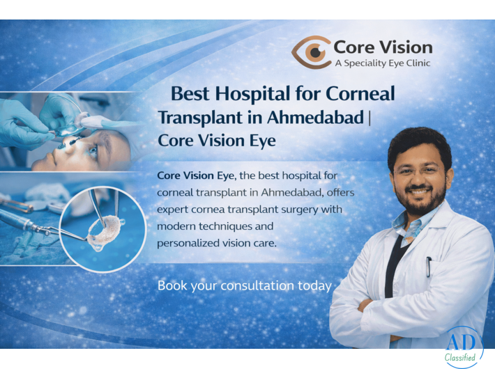 Get Complete Eye Care at the Best Hospital for Corneal Transplant in Ahmedabad