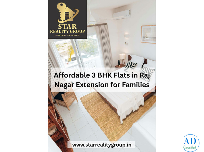 Affordable 3 BHK Flats in Raj Nagar Extension for Families.