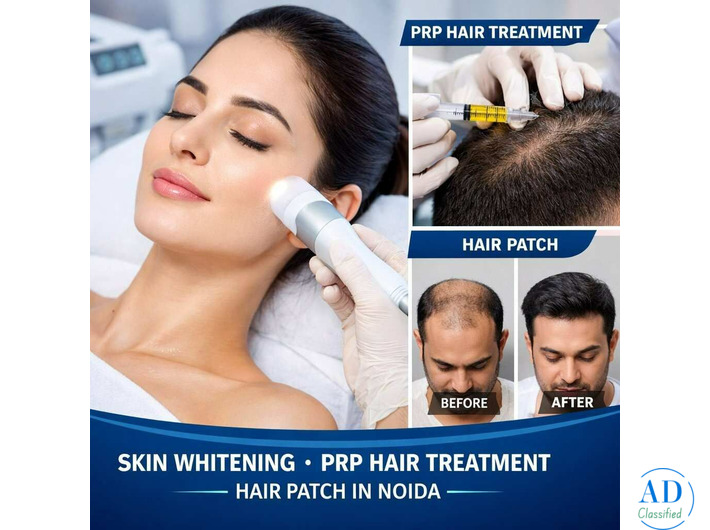 Best Skin Whitening Treatment in Noida | Advanced PRP Hair Treatment & Hair Patch in Noida