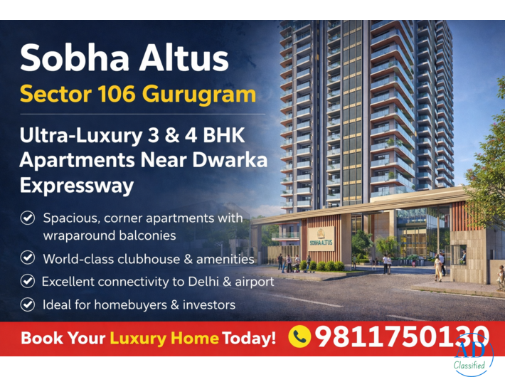 Sobha Altus Gurgaon – Ready to Invest Premium Apartments