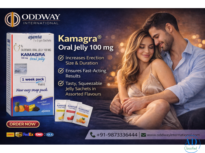 Wholesale Kamagra Oral Jelly Suppliers for Bulk B2B Demand in the USA by Oddway International