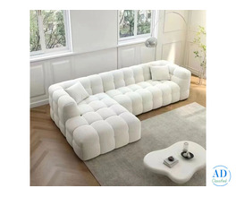 Boucle Upholstered Luxurious Sofa