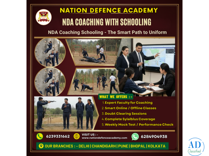NDA Coaching With Schooling In Pune