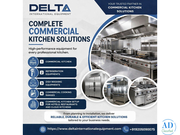 Commercial Kitchen Equipment Manufacturers in Delhi