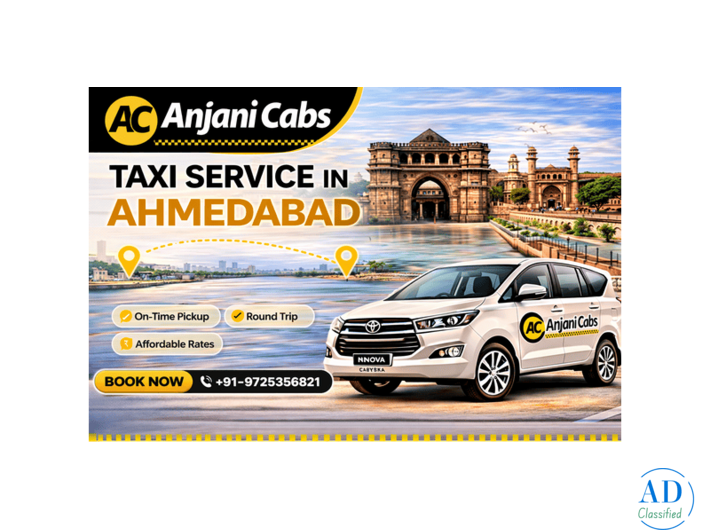 Taxi Service in Ahmedabad – Enjoy Safe & Hassle-Free Travel