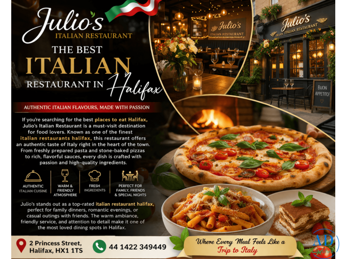 Julio’s Italian Restaurant | Top Places to Eat Halifax
