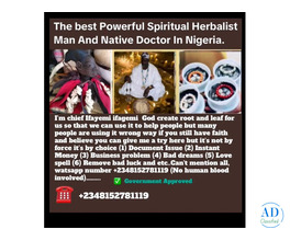 The best Powerful Spiritual Herbalist Native Doctor In Nigeria