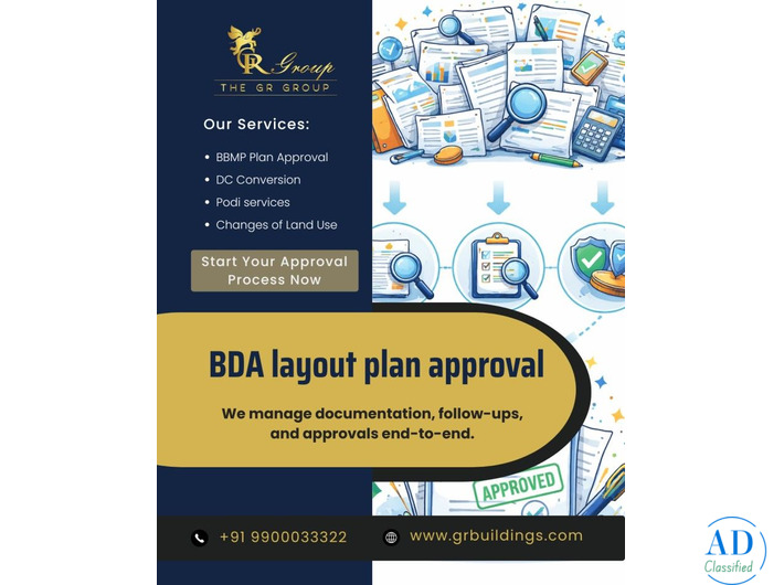 BDA layout plan approval in Bangalore