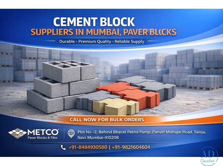 Top Quality Paver Blocks - Cement Block Suppliers Mumbai