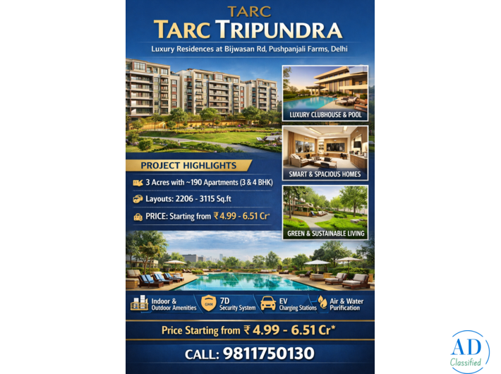 TARC Tripundra Homes – Luxury Living in New Delhi