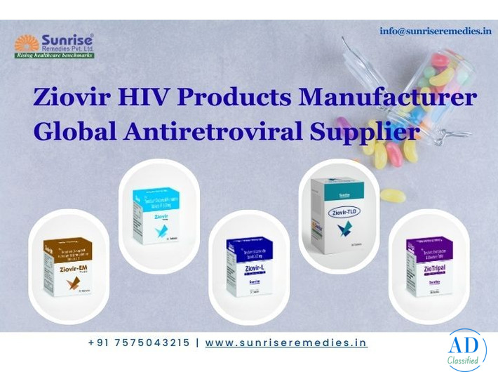 Ziovir HIV Products Manufacturer Global Antiretroviral Supplier