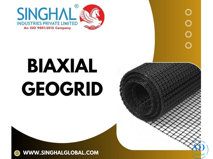 High-Performance Biaxial Geogrid for Road Construction