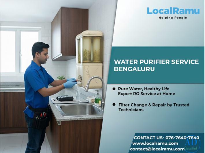 Safe Water Starts Here LocalRamu Water Purifier Service in Bengaluru