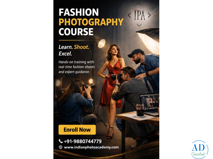 fashion photography courses in Bangalore