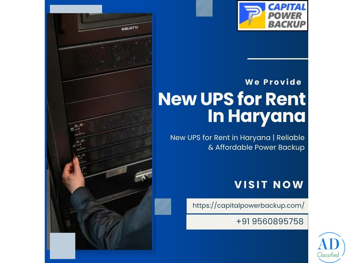 Professional New UPS for Rent in Haryana | Safe & Efficient Backup