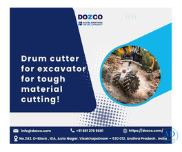 High-Performance Drum Cutter for Excavator Applications