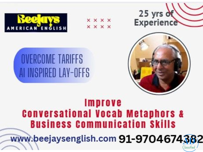 Beejay,s American Accent MasterClassfor S/W Professionals and AI StartupEntrepreneurs