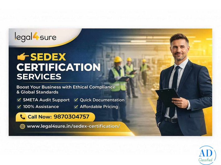 Get Sedex Certification in India | Fast & Affordable Services