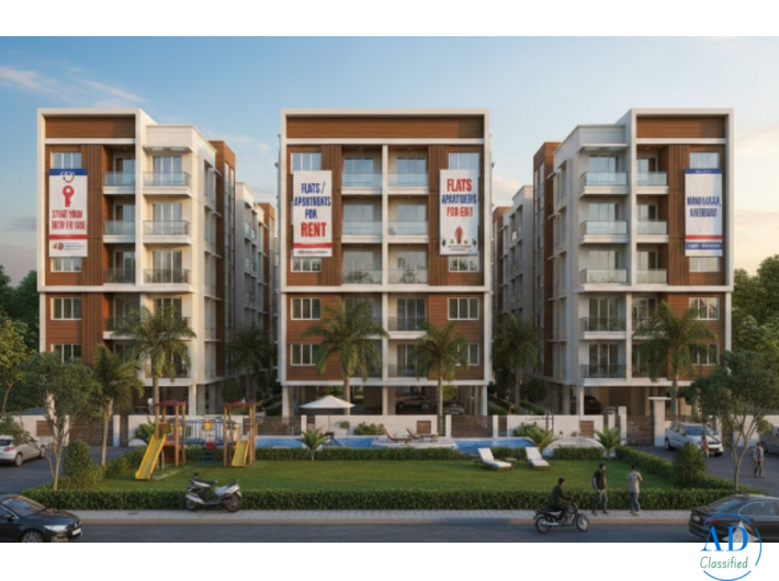 Flats / Apartments for Rent in Vastrapur, Ahmedabad | Addressbox