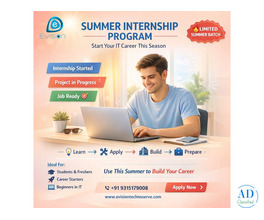 Summer Internship Program - Become Job Ready - Limited Batch - Evision Technoserve