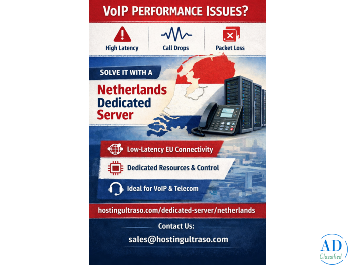 VoIP Dedicated Server – Netherlands Infrastructure for Carrier-Grade Performance