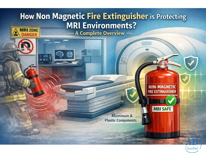 Non Magnetic Fire Extinguisher for MRI Room