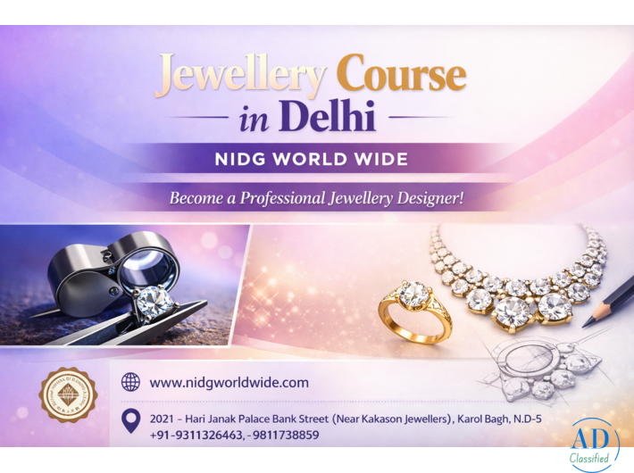 Best Jewellery Design Course Delhi - Diamond & Gems Training