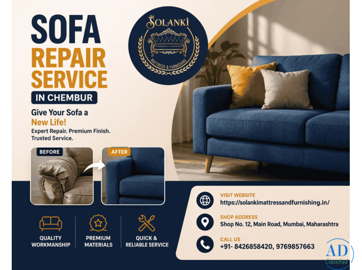 Sofa Repair Chembur - Same Day Service Available