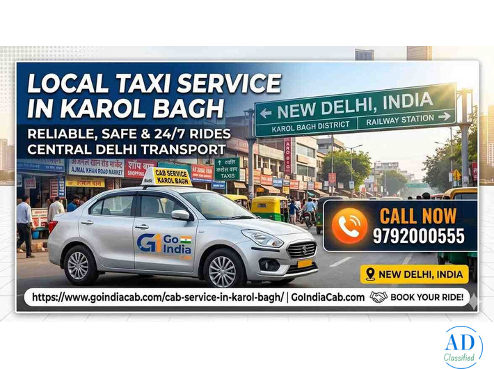 Local Taxi Service in Karol Bagh