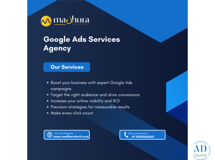 Best Google Ads Services Agency in Coimbatore | Madhura Technologies