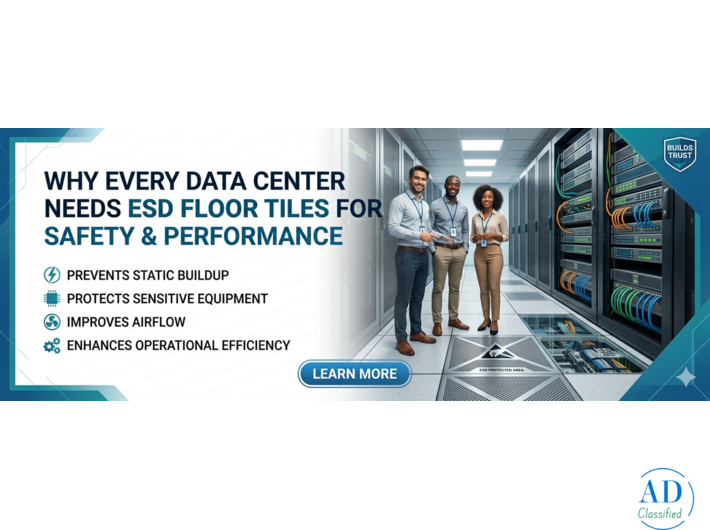 ESD Floor Tiles for Data Centres | Safety, Benefits & Performance Guide