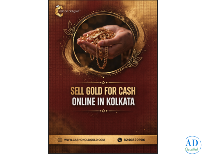 Sell Gold for Cash Online in Kolkata - Cash On Old Gold