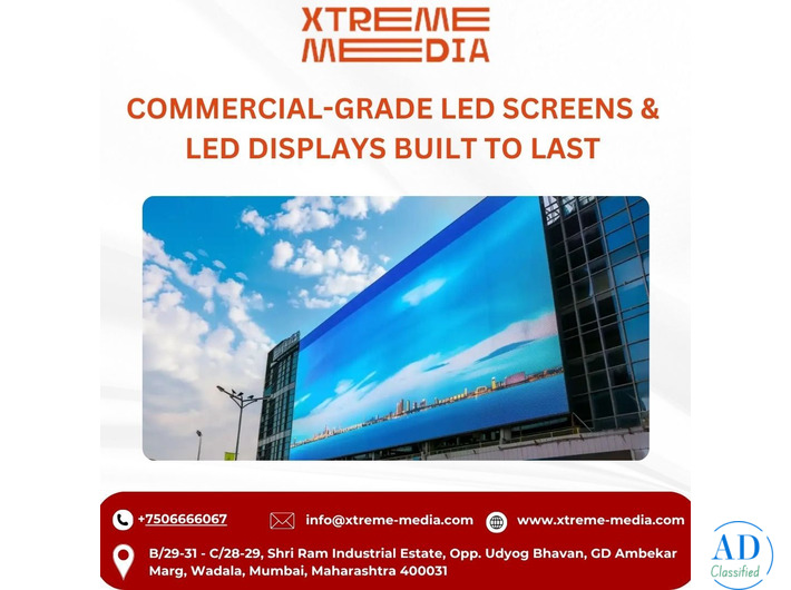 Commercial-Grade LED Screens & LED Displays Built to Last