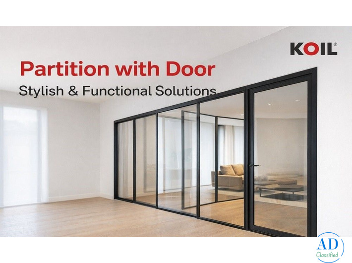 Modern Partition with Door for Stylish Interiors