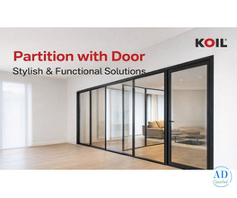 Modern Partition with Door for Stylish Interiors
