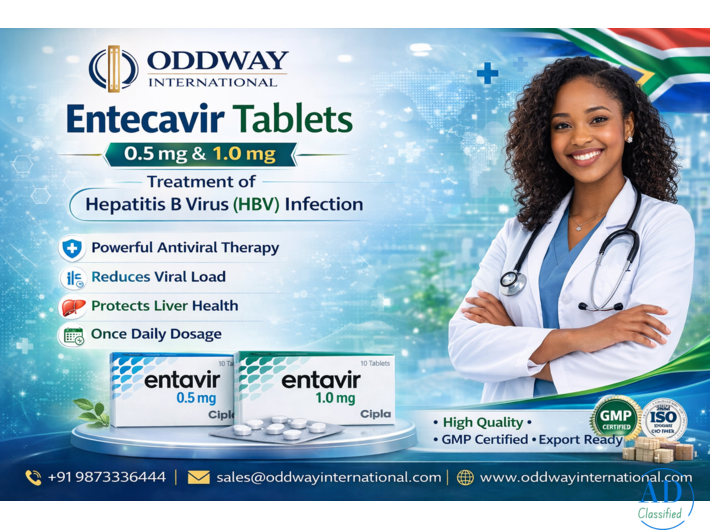 Entecavir Tablet Price | Entecavir 0.5 mg in Nigeria - Oddway International