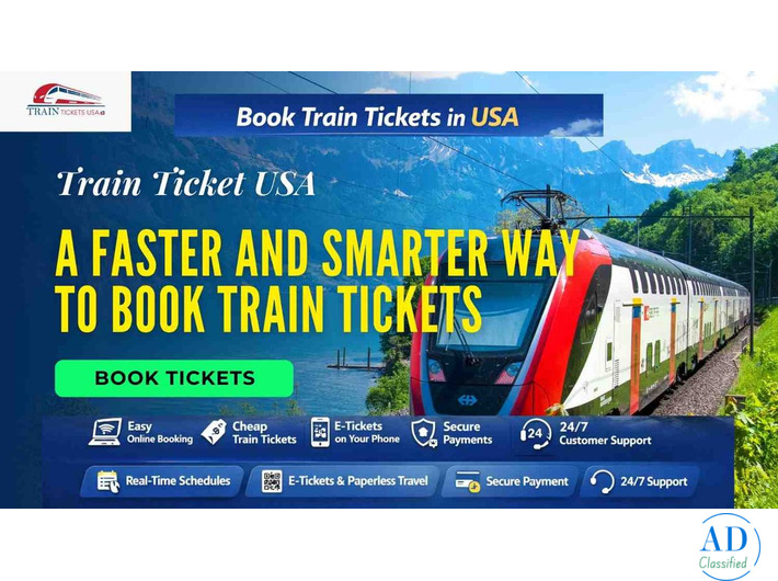 Book Affordable Train Tickets USA Online