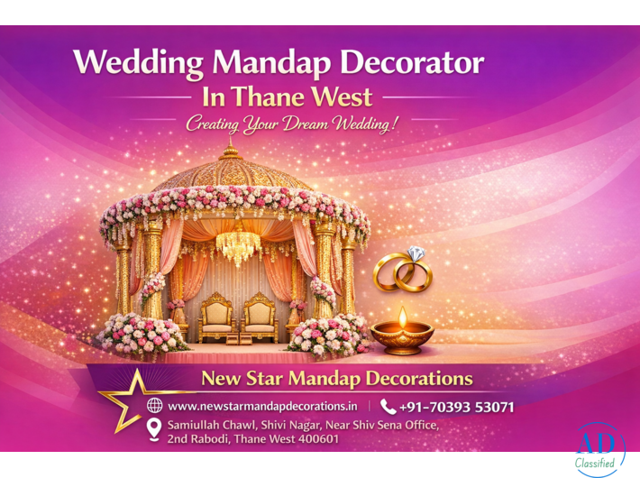 Expert Wedding Mandap Decorator Thane West | New Star Decorations