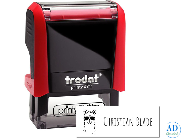 No More Lost Jackets! Personalized Llama Clothing Stamp – Washproof & Easy!