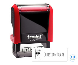 No More Lost Jackets! Personalized Llama Clothing Stamp – Washproof & Easy!