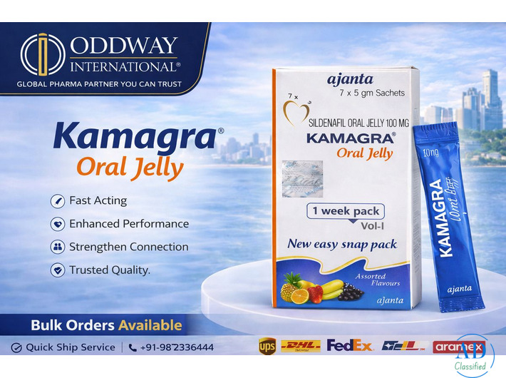 Kamagra Oral Jelly Bulk Export USA | Oddway