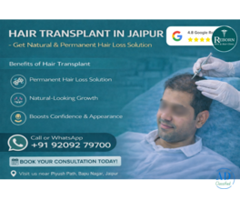 Hair Transplant in Jaipur - Natural and Permanent Hair Loss Solutions