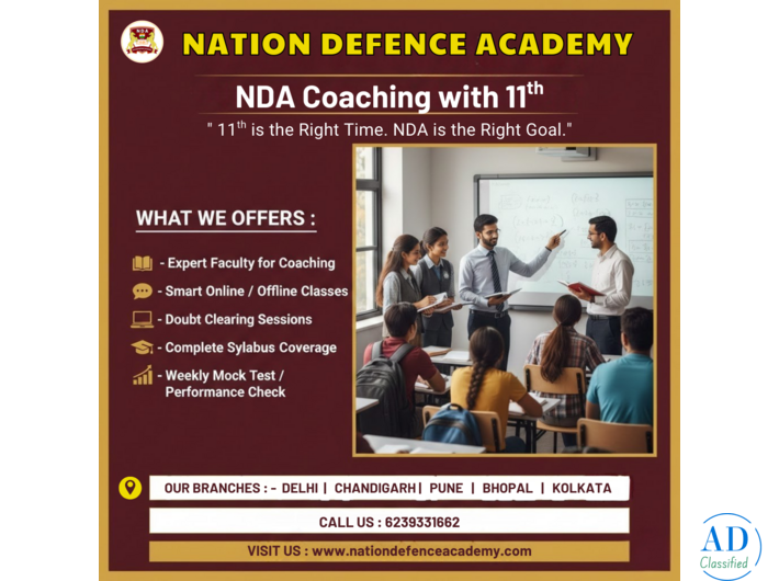 NDA Coaching With 11Th In Pune