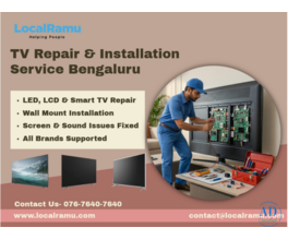 Enjoy Seamless Entertainment LocalRamu TV Repair &amp; Installation Service in Bengaluru