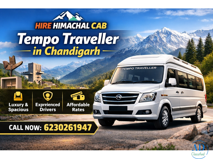 Book Tempo Traveller in Chandigarh at Best Price
