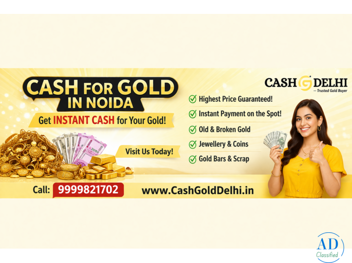 Sell Your Gold in Noida for Instant Cash | Cashgolddelhi