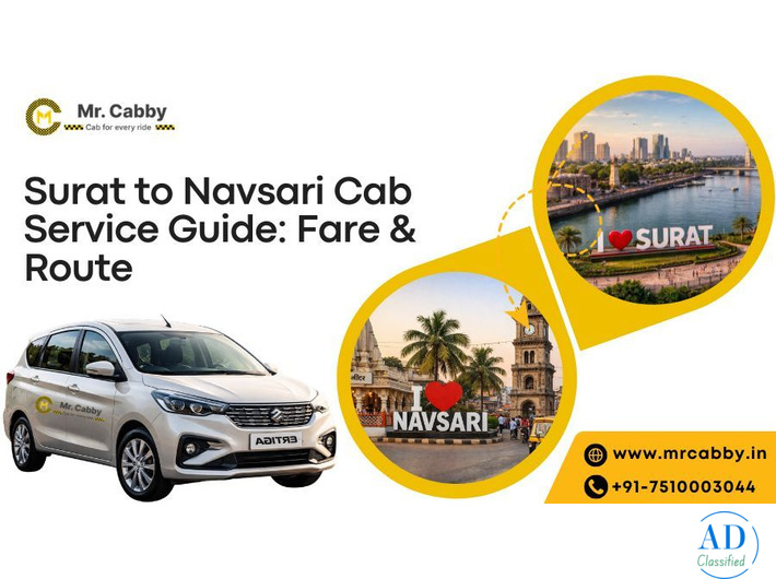 Book Surat to Navsari Cab Service @ Rs. 12/Km - Mr. Cabby