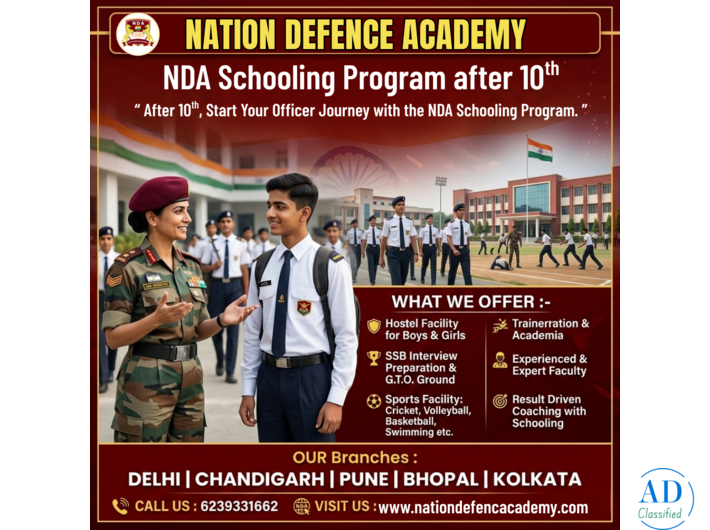 NDA Schooling Program After 10Th In Pune