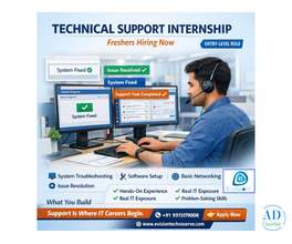 Technical Support Internship - Problem-solving skills - EvisionTechnoserve